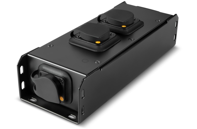 Priză de alimentare IP65 In | 3 x ieșire IP65 Adam Hall PRO PORT 2TT